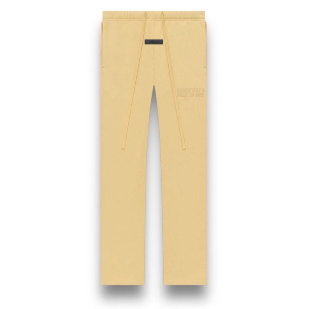 Essentials Fear Of God Men’s Sweat Pants Light Tusca Yellow NWT
